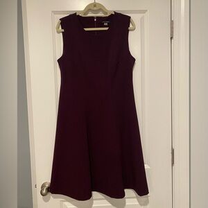 SALE Tommy Hilfiger sleeveless aline dress in rich eggplant color